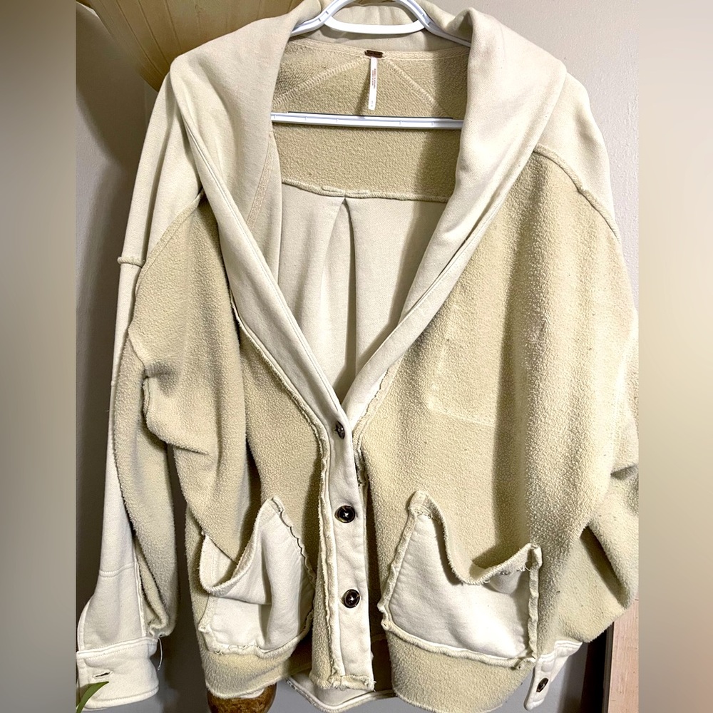 Free people cozy oversized jacket.